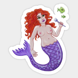 What do Mermaids eat? Sticker